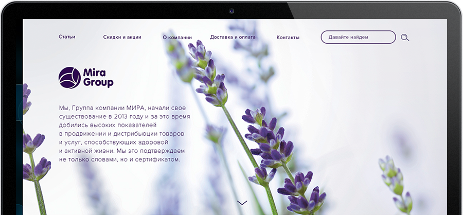 Website development for the "Mira Group" company