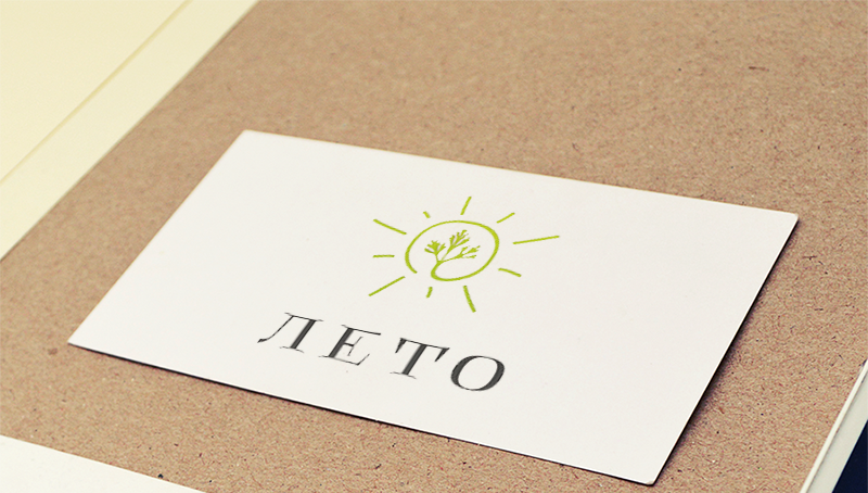Разработка логотипа для компании "Лето"